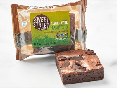 A gluten-free brownie.