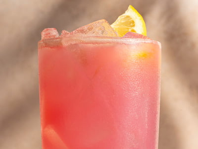 Anjou pear, prickly pear, lemon and organic ginger.