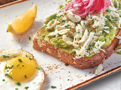 Crab and Avocado Toast