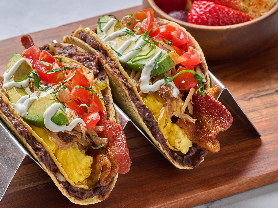 Double Crunch Breakfast Tacos