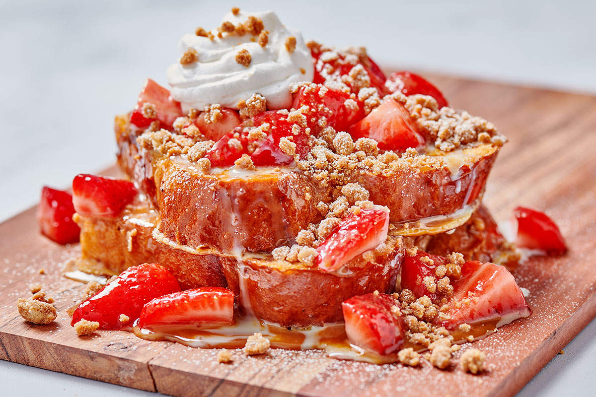 Strawberry Tres Leches French Toast