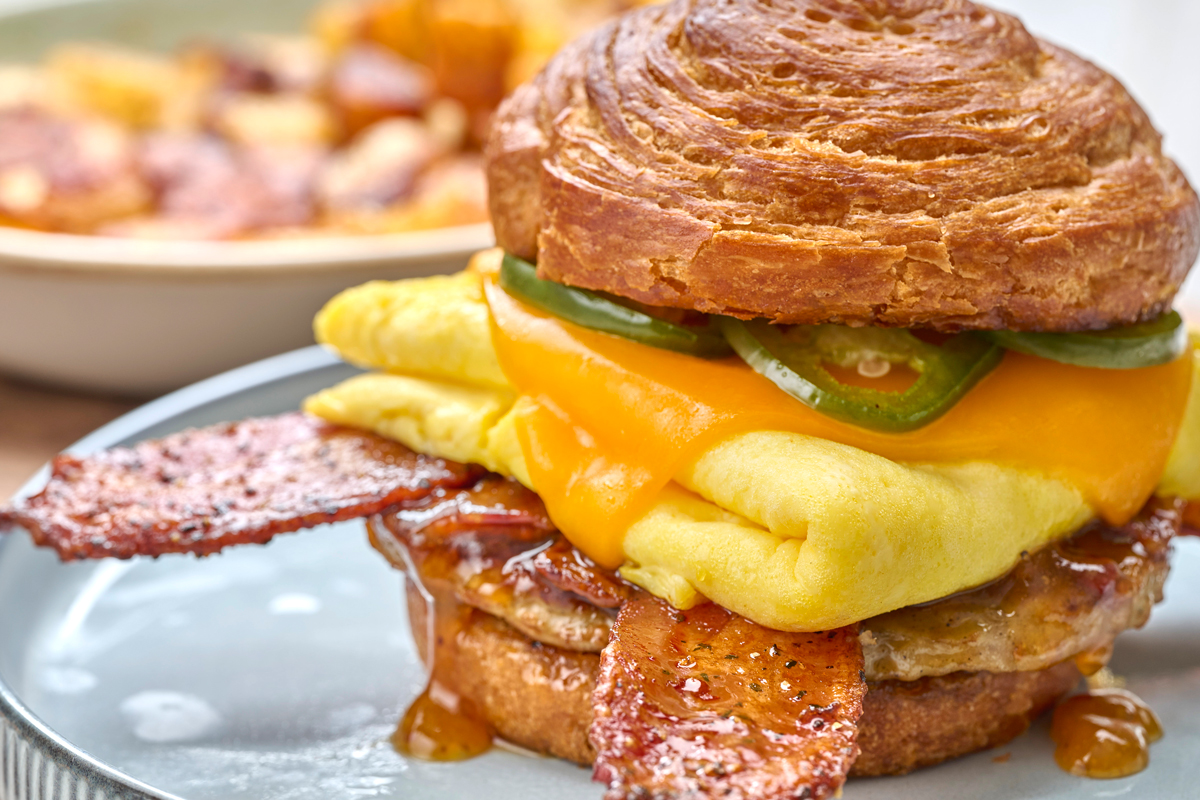 Maple Bacon Croissant Sandwich