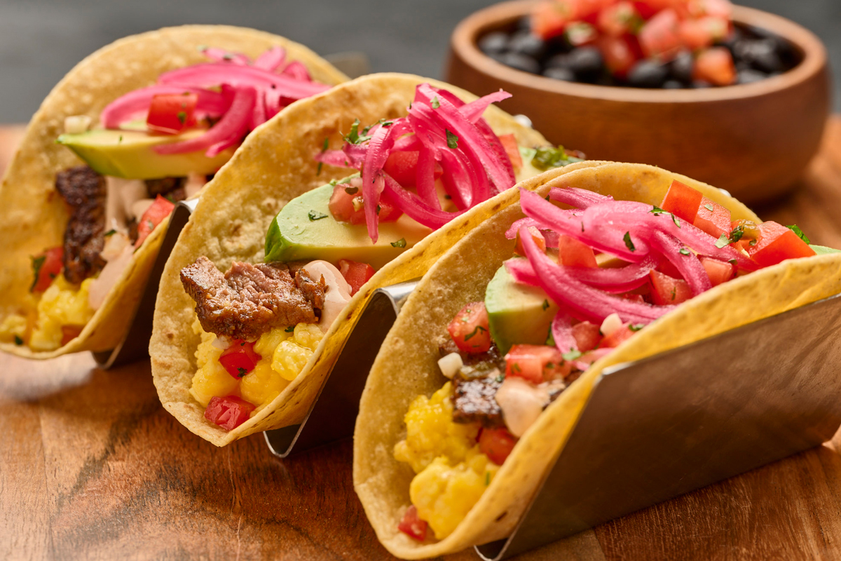 Carne Asada Breakfast Tacos