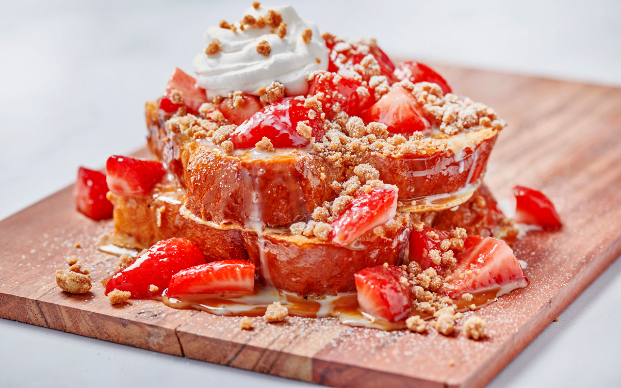 Strawberry Tres Leches French Toast