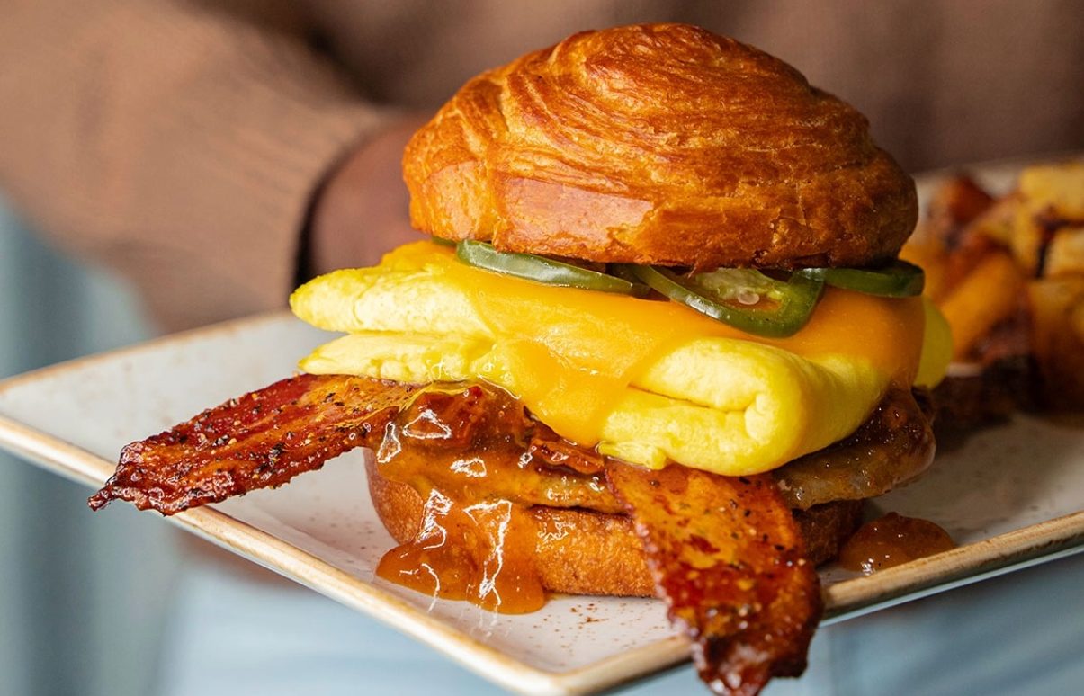 Maple Bacon Croissant Sandwich